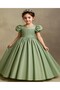 Girl's Fancy Fluffy Evening Dress with Crown Accessory, Stone-Embellished Front and Back Zipper, Special Occasion Dress