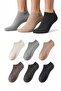 Men's invisible sneaker socks 6-pack - cotton non-slip heel socks - 2