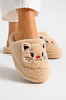 Women's Plush Home Slippers Cute Cat Patterned Winter Warm Closed Toe Soft Sole Slippers Stc1333 - 2