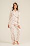 Mother&Daughter Long Sleeve, Cotton, Pink Shirt Pajama Set (Mother and Child Sold Separately)(Socks as a Gift) - 3