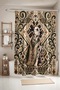 Green Poodle Dalmatian Dog Patterned Shower Curtain, Bathtub Curtain 175X200Cm - 2