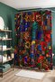 Patchwork Flowers Patterned Shower Curtain, Bathtub Curtain 175X200Cm - 4