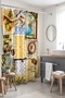 Popart Beach Themed Patterned Shower Curtain, Bathtub Curtain 175X200Cm - 5