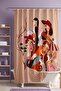 Abstract Women's Faces Patterned Shower Curtain, Bathtub Curtain 175X200Cm