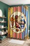 Colorful Flowers in a Vase Patterned Shower Curtain, Bathtub Curtain 175X200Cm