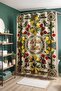 La Vita Bella Lemon and Pomegranate Patterned Shower Curtain, Bathtub Curtain 175X200Cm - 4