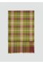 100% wool plaid scarf - 3