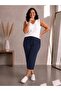 Plus Size Shorts & Bermuda - Dark blue - Elastic