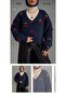 Cherry Appliqué Knitwear Buttoned Women's Cardigan Oversized Sweater Cardigan