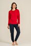 Mother&Daughter Long Sleeve Christmas Themed Red Pajama Set (Mother and Child Sold Separately) (with Socks as a Gift) - 3