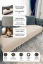 Brk |   Cotton Hand-Tied Non-Slip Bohemian Seating Area Covering Washable Sofa Cover Single&Double&Triple 115X210 Modern Sofa Cover, Armchair Cover, Sofa Throw Beige - 3