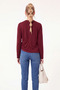 Women's Crew Neck Long Sleeve Basic Blouse Relaxed Fit Casual Top - 4