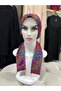 Scarf Bonnet Cotton Fabric Does Not Slip, Ready to Wear, Has a Tie at the Back - 4