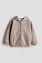 Zip-through brushed-inside hoodie