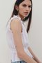 Frill-trimmed lyocell top - 3