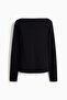 Ribbed boat-neck top - 5