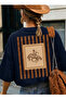 Women's Retro Cowboy Printed Oversized T-Shirt