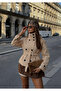 High Collar Soft Texture Laminated Buttoned Pocketed Tie-Up Imported Trench Coat Cashmere Jacket Coat Limited Edition
