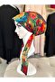 Scarf Bonnet Cotton Fabric Does Not Slip, Ready to Wear, Has a Tie at the Back - 3