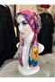 Scarf Bonnet Cotton Fabric Does Not Slip, Ready to Wear, Has a Tie at the Back - 2
