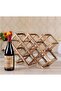 Skiddo Solid Wood Wine Rack for Home Creative Folding Simple and Durable 10-Bottle Wine Holder Accessories - 6