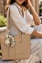 Women's Hand and Shoulder Bag with Scarf Detail, Casual Stylish Large Size Shoulder Bag - 3