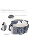 Large Capacity Diaper Bag with Pacifier Case and Changing Mat Multi-Functional Crossbody Design for Convenience by Lam - 3