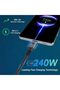 في كوم كيبل USB 4 240 واط لكيبل ثاندربولت 4 4 قدم 40 جيجابايت في الثانية مع 8K@60Hz 5K@60Hz او فيديو - 3