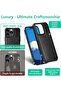 جراب رفيع لموبايل ايفون 11 برو ماكس، غطاء حماية من الياف الكربون مضاد للصدمات [حماية من الدرجة العسك - 3