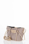Drawstring Detailed Shoulder Bag Mink - 4