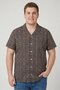 Wear The Code Men Regular Fit Allover Print Short Sleeve Casual Shirt, Multicolor