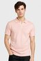 Men Regular Fit Solid Short Sleeve Polo Shirt, Dusty Rose