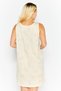 Women Pineapple Print Sleeveless Sleepwear Dress, Light Yellow - 2