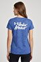 Women Loose Fit Short Sleeve Training T-Shirt, Heather Blue - 4