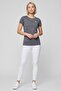Women Loose Fit Short Sleeve Training T-Shirt, Grey - 2