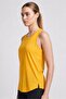 Women Fitted Running Tank Top, Orange - 4