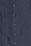 Women Solid Denim Mini Dress, Blue - 5