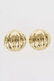 Curved earrings gold
