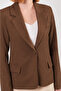 Brown Single Button Jacket