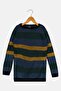 Kids Boy Crew Neck Stripe Sweater, Multicolor