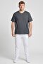 Men Fitted Short Sleeve Running T-Shirt, Grey - 2
