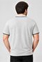 Men Regular Fit Heather Short Sleeve Polo Shirt, Light Grey - 4