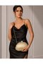 Vrl Women's Evening Dress Portfolio Bag Snake Gold 513 - 4