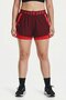Women Loose Fit Reversible Running Shorts, Maroon