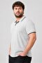 Men Regular Fit Heather Short Sleeve Polo Shirt, Light Grey - 3