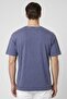 Men Crew Neck Short Sleeve Graphic Print T-Shirt, Washed Blue - 2