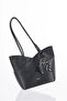 Scarf Detailed Shoulder Bag Black - 4