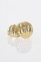 Curved earrings gold - 2