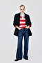Oversized Jacket Collar Lined Blazer Jacket C2457Ax26Au