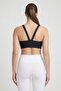 Women Fitted Padded Training Sports Bra, Black - 4